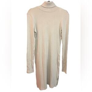 Boyish Light Gray Turtleneck Long Sleeve Dress Small NWT